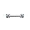 Piercing de Pezón F136 de Titanio con Circonita Redonda en Forma de Corazón Incrustada con Circonita 6A, Piercing Corporal de Aleación de Titanio G23, Venta al Por Mayor de Fábrica, Venta Caliente Transfronteriza