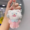 Pijama Fofo de Desenho Animado, Chaveiro de Pelúcia de Gatinho Fofo, Pingente de Bolsa de Casal Exquisito