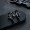 Brincos de Argola Cruzados de Zircônia Transfronteiriços para Homens, Brincos de Argola Lisos, Presilhas de Orelha de Raio, Pingentes de Orelha, Acessórios de Orelha para Mulheres, Amostra de Live do TikTok