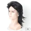 Peluca Dorada para Fiesta Estilo Años 80 para Hombres Europeos y Americanos, Accesorio para Disfraz, Peluca Dorada para la Cabeza