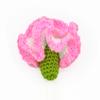 Presente Rosa de Dia dos Namorados Lã Tricotada à Mão Flor Artificial Flor Imortal Coração Cravo Girassol Buquê
