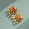 Aleación que retiene el color longevidad cerradura accesorios de bricolaje esmalte ruyi candado de oro accesorios para pulsera collar campana candado de seguridad