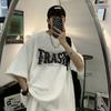 Camiseta de manga corta Ge Hua para hombre, de verano, estilo americano, moderna, holgada, de peso pesado, algodón puro, marca de moda, talla grande, camiseta de media manga para estudiantes
