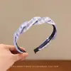 2025 nueva diadema para el cabello de niños, diadema de conejo de tela vaquera linda para niñas, pinza para el cabello de alta elasticidad, accesorio para la cabeza
