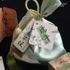 Etiqueta especial en forma de zongzi para el Festival del Bote del Dragón caja de regalo de zongzi colgante de puerta de artemisa decoración para colgar en el coche atmósfera festiva interior de ascensor tarjeta pequeña