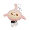 Lindo muñeco de huevo de dibujos animados fiesta muñeco de peluche creativo cordón para bolsa colgante anti-pérdida para llave de coche accesorios de ropa