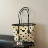 Bolsa Tote de Bolinhas Shuai Mi Home para Mulheres 2026 Nova Grande Capacidade Luxo Leve Nicho Bolsa de Ombro Casual Bolsa para o Dia a Dia