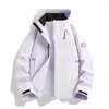 Chaqueta Softshell de una sola capa para Otoño e Invierno para Mujer, Estilo Delgado, Chaqueta Softshell Cortavientos para Montañismo al Aire Libre de Primavera para Hombre, Logo Personalizable