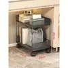 Estante de Almacenamiento Debajo del Escritorio para Estudiantes Estante para Mochila Escolar Móvil Estantería Escritorio de Oficina Estante para Almacenamiento de Libros Estación Carro con Poleas