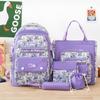 Mochila escolar para mujer estilo Mori con diseño de grafiti personalizado, combinable, de gran capacidad, para estudiantes de secundaria, preparatoria y primaria.