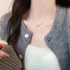 Collar Minimalista de Doble Capa Estilo Coreano Gota de Agua al por Mayor Tendencia Ins Moda Nicho Lujo Ligero Cadena de Perlas de Clavícula de Alta Gama para Mujer