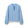 Top Elegante de Manga Larga con Bordado Hueco Estilo Europeo y Americano Transfronterizo 2026 Nueva Moda para Mujer Venta al por Mayor 8741085