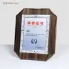 Placa de Honor de Madera de Nogal Placa de Premio Base de Madera Creativa Hecha a Medida Proveedor de Placas de Honor Producción de Certificados Corporativos