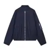 Fabricante de ropa de mujer transfronterizo al por mayor 2026 AliExpress artículo más vendido moderno casual retro con cremallera cuello alto holgado chaqueta