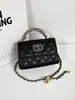 Bolso de Mano Nuevo Estilo 2026 Inspirado en Chanel con 23 Asas para Mujer, Bolso Cruzado de Cadena Acolchado de Moda, Billetera para Monedas, Bolsa Pequeña para Accesorios