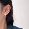 Aretes elegantes de alta gama con perlas naturales de fritilaria negra, nicho, otoño e invierno, retro, de lujo ligero, joyería nueva para mujer