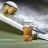 Accesorios de Oso tallado de sándalo, Cuentas de secuoya, Accesorios de oso lindos, Colgantes de madera DIY