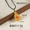 Loja de Ouro Réplica Pingente de Cuia de Calcedônia Imitação, Tendência Nacional Colar Vietnamita de Ouro de Areia com Filigrana, Estilo Palaciano, Cor Duradoura, Joia