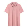 Camisas polo de seda de amoreira personalizadas, roupas de trabalho com logotipo impresso, coloridas em blocos, de manga curta, camisas publicitárias feitas sob medida, roupas de trabalho corporativas