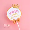 Decoración para pastel de zanahoria de conejo de moda, adorno para tarta, pequeño príncipe, dios masculino, diosa, tarjeta de feliz cumpleaños, hada