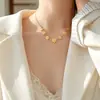 Set de Joyería de Acero de Titanio Flor de Margarita: Tobillera de Crisantemo, Aretes, Collar, Pulsera Conjunto, Conjunto de Margaritas Pequeñas de Verano