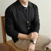 Suéter de Tricô Masculino 2026 Outono/Inverno Estilo Old Money Cardigan com Gola Reversível Jovem Luxo Casual de Negócios Jaqueta de Tricô de Peça Única