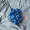 Hortensia grande de una sola rama, simulación de flores, arreglo floral para bodas, auditorio, decoración del hogar, flores falsas, comercio exterior, venta al por mayor, fotografía, paisajismo
