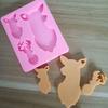 Molde de silicona para colgante de llavero DIY, molde de alce, ciervo sika, dinosaurio y otros modelos, molde de aromaterapia para colgante