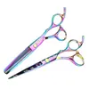 Tijeras Profesionales para Peluquería Color Oro Negro Flor de Cerezo, Tijeras para Cortar el Cabello, Tijeras Planas, Tijeras Entresacadoras, Tijeras para Flecos, Tijeras Entresacadoras, Disponibles en 7 Colores