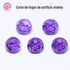 Fábrica de atacado de Wuzhou, zircônia redonda cortada para fogos de artifício, 8 mm, crisântemo violeta cortado, zircônia com fundo pontiagudo, grau 5A
