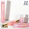 Pedido Jinze: Tubo Redondo de Lipstick de Doble Extremo, Tubo de Brillo Labial con Aplicador de Cepillo Grueso, Tubo de Barra de Polvo, Materiales de Empaque de Plástico