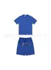 Conjunto de Moda Callejera Japonesa Verano 2026 Nuevo Estilo Americano Camisa de Manga Corta Impresa Personalizada Pantalones Rectos Holgados