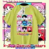 Caçadores de Demônios da Amazon Kpop Caçadores de Demônios Camiseta Gola Redonda Manga Curta Casual Solta Top Infantil