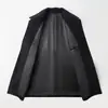 Abrigo de Lana con Solapa para Hombre de Invierno de Longitud Media Talla Grande Engrosado Cálido Cachemir Casual de Color Sólido para Hombre