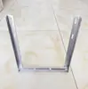 Suporte de aço galvanizado em L absorvente de choque, suporte vertical de aço em L para carga, estante pórtico, acessórios para estante de ponte, suporte de cabos