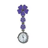 Reloj de Enfermera Trébol de Cuatro Hojas de la Suerte, Reloj de Pecho de Enfermera Colorido de Doble Capa, Reloj de Cuarzo Portátil para Enfermeras, Venta al por Mayor de Fábrica