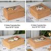 Fabricante de Shenzhen Papel para Hornear y Envolver Base para Cupcake 4 pulgadas Postre en Rebanadas Galletas para Llevar Caja para Pastel