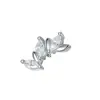 0,9 Acessórios Dentários Feitos de Cobre com Design de Flor Zircônia Marquise, Adequados para Piercings Labiais, Piercings de Orelha e Piercings de Hélix de Liga de Titânio
