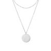 Emanco Se Puede Grabar DIY Collar Apilable Versátil para Mujer Acero Inoxidable No Descolorante Cadena para Clavícula Nicho