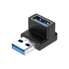 Cabo de extensão de dados USB, adaptador de cotovelo em U USB-C para USB para laptop, transmissão de 10 Gbps