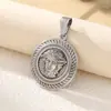 2025 Nuevo Venta Caliente Transfronteriza Amazon Aliexpress Creativo Moderno Simple Versátil Acero Inoxidable Colgante para Hombre