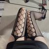 Meias de Rede Jacquard de Renda Sexy Meias de Rede Femininas de Uma Peça Personalidade Desejo Puro Jacquard Bruxa Nulo Meias de Rede 7023