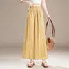 Pantalones blancos de pierna ancha estilo minimalista hechos a medida para mujer, nuevos pantalones casuales versátiles de cintura alta para otoño 2026 para ir al trabajo
