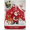 Delantal Decorativo Navideño Estampado a Color Delantal de Cuello Halter Decorativo Delantal con Cordones Delantal Impermeable y a Prueba de Aceite Delantal de Venta al por Mayor Transfronteriza