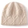 Gorros de Cachemir para Hombres y Mujeres, Nuevos Gorros de Malla Tejidos Cálidos para Protección de Orejas de Otoño e Invierno de Cachemir, Gorros de Lana Cálidos para Exteriores