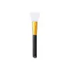 Pincel de máscara de silicone de dupla face e dupla finalidade com colher para aplicar máscara de lama, pincel leque facial para ácido de frutas, ferramenta de beleza para maquiagem