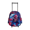 Mochila Escolar con Ruedas Modelo Nuevo Transfronteriza para Niños de 12 Pulgadas, Mochila de Estudiante de Primaria Rígida, Mochila Escolar de Jardín de Infancia con Dibujo de Kuromi