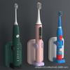 Estante Colgante sin Perforaciones para Baño Soporte de Pared Soporte para Cepillos de Dientes Estante de Almacenamiento Soporte para Cepillos de Dientes Eléctricos de Adultos y Niños Plástico