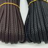 Oito - fio plano corda de couro diy acessórios de jóias artesanais 9mm * 4mm vendas diretas da fábrica todos os tipos de oito - fio trançado corda