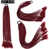 Coleta Gradiente de Siete Colores Coleta Trenza Pequeña Trenza de Color Sucio Coleta Tocado Personalizado Hip Hop Trenza de Tres Hilos